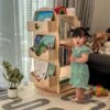 My Duckling Revolving Solid Wood Bookcase -Children Toy Store 1.1