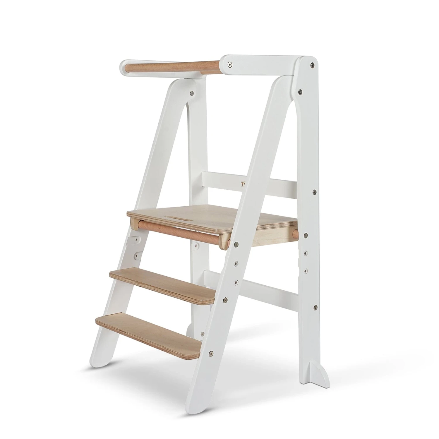 Toypark Folding Learning Tower - White/Natural 4 Toypark Folding Learning Tower - White/Natural - Image 2