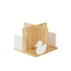 My Duckling Montessori Rotating Bookcase Addon Layer - White/Natural