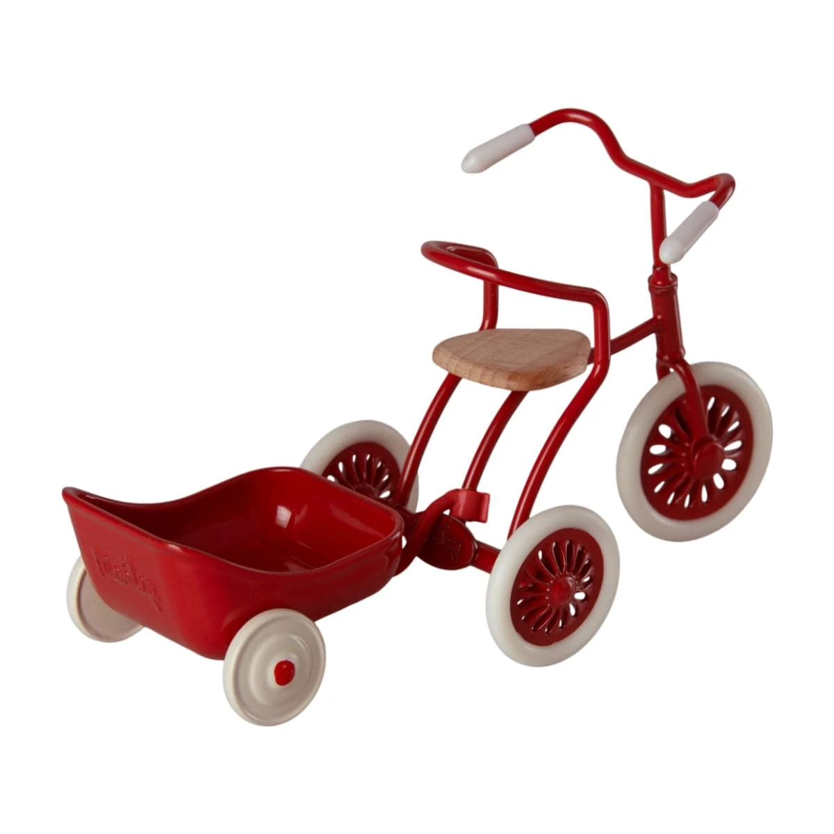 Maileg Tricycle Trailer Mouse Red 4 Maileg Tricycle Trailer Mouse Red - Image 2