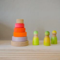 Grimm's Small Conical Tower Neon Pink 18 Grimm's Small Conical Tower Neon Pink -Children Toy Store 15000 grimms small stacking tower neon pink 1920x1920 11