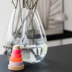 Grimm's Small Conical Tower Neon Pink 19 Grimm's Small Conical Tower Neon Pink -Children Toy Store 15000 grimms small stacking tower neon pink 1920x1920 12