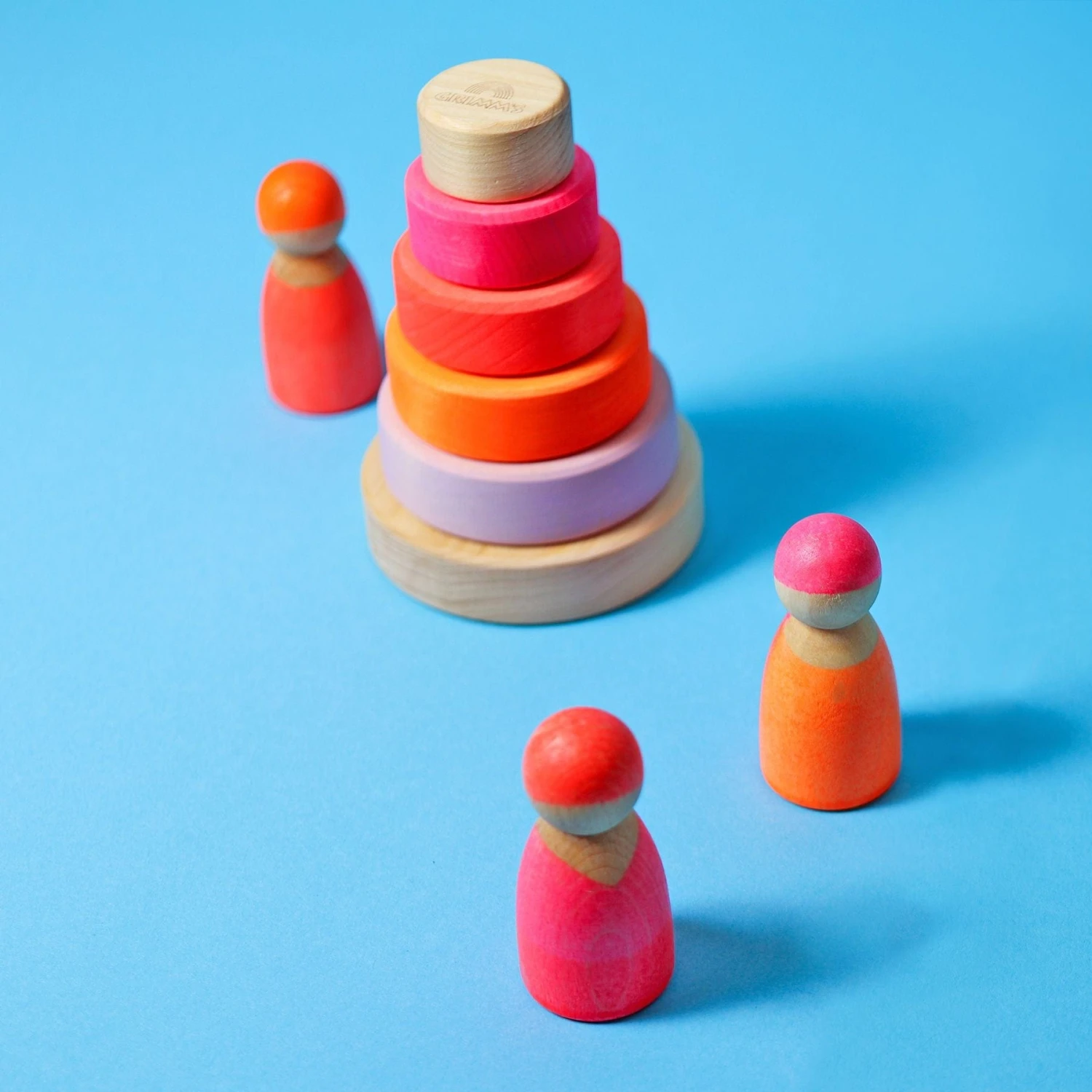 Grimm's Small Conical Tower Neon Pink 7 Grimm's Small Conical Tower Neon Pink - Image 5