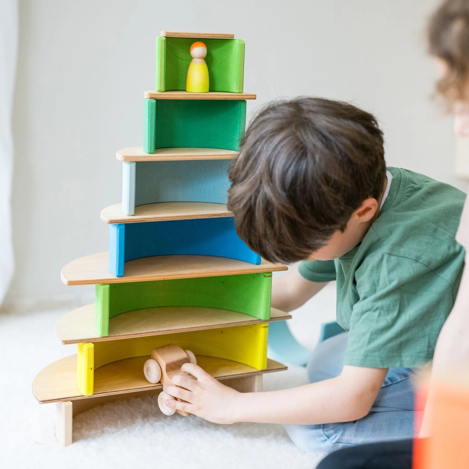 Grimm's Rainbow Neon Green 10 Piece + Neon Friends Green 4 Grimm's Rainbow Neon Green 10 Piece + Neon Friends Green - Image 2