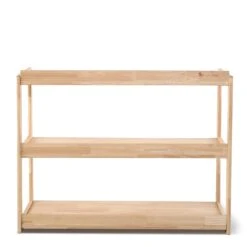 My Duckling Adjustable Solid Wood 3 Layer Storage Shelf -Children Toy Store 15291701249695 .pic