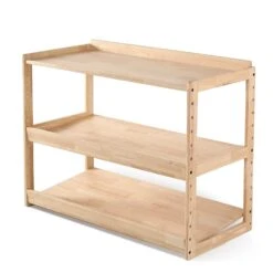 My Duckling Adjustable Solid Wood 3 Layer Storage Shelf -Children Toy Store 15301701249699 .pic