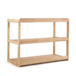 My Duckling Adjustable Solid Wood 3 Layer Storage Shelf -Children Toy Store 15311701249705 .pic