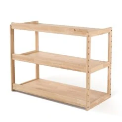 My Duckling Adjustable Solid Wood 3 Layer Storage Shelf -Children Toy Store 15321701249711 .pic