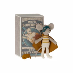 Maileg Super Hero Mouse In Matchbox -Children Toy Store 17 3101 00 01 4