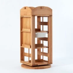 My Duckling Rotating Solid Wood Bookcase - London -Children Toy Store 178621670821355 .pic hd