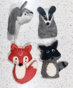 Papoose Toys - Woodland Finger Puppets (4 Piece Set)