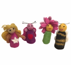 Papoose Toys - Garden Finger Puppets (4 Piece Set)