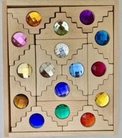 Papoose Toys - Dutch Step Gables Blocks (16 Piece Set)