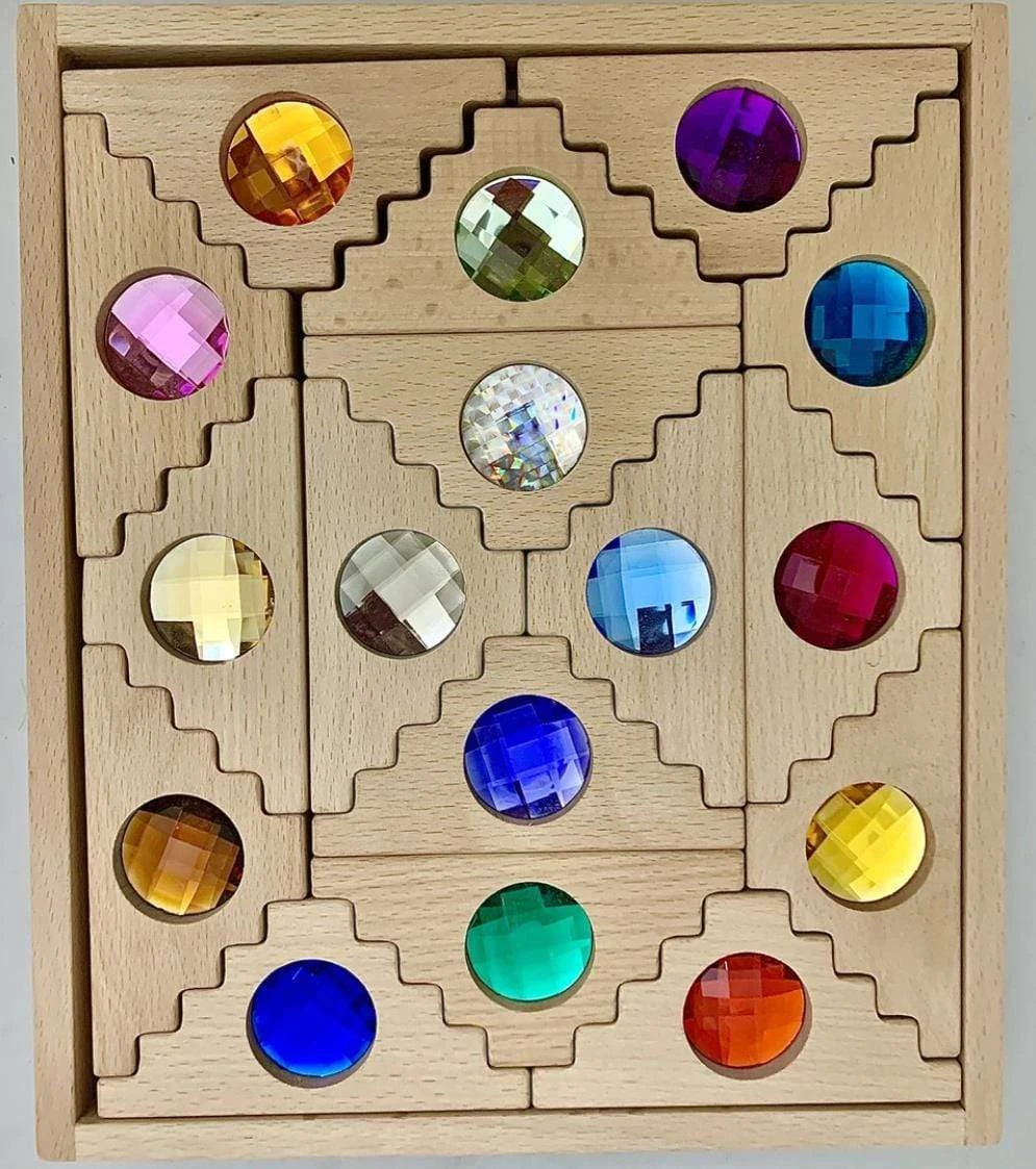 Papoose Toys - Dutch Step Gables Blocks (16 Piece Set) 3 Papoose Toys - Dutch Step Gables Blocks (16 Piece Set)