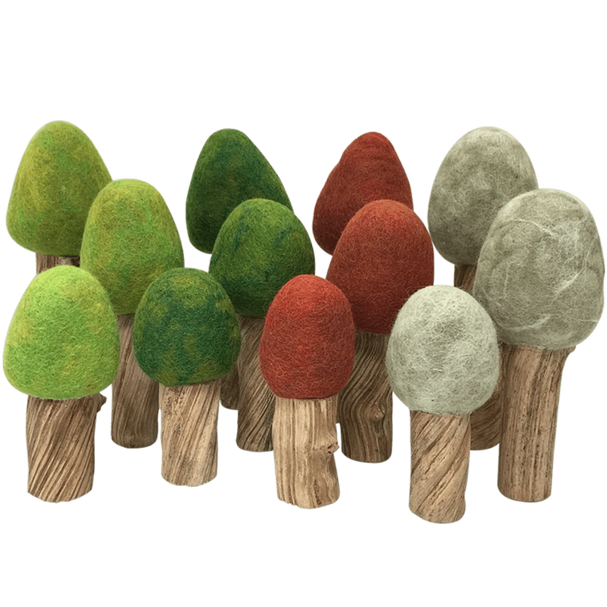 Papoose Toys Four Season Trees Set Of 12 3 Papoose Toys Four Season Trees Set Of 12