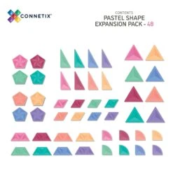Connetix Tiles Pastel Shape Expansion Pack 48 Piece 21 Connetix Tiles Pastel Shape Expansion Pack 48 Piece -Children Toy Store 20230830131442