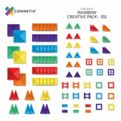 Connetix Tiles Rainbow Creative Pack 102 Piece - NEW -Children Toy Store 20230927125726