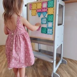 My Duckling Adjustable Learning Tower 2 In 1 โGrey