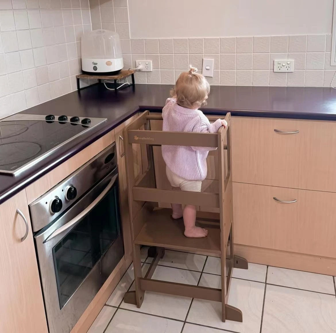 My Duckling Adjustable Learning Tower 2 In 1 –Walnut 3 My Duckling Adjustable Learning Tower 2 In 1 –Walnut