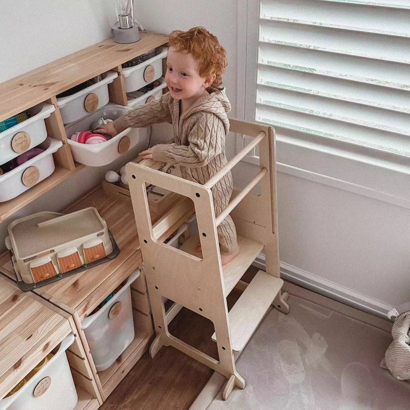 My Duckling Adjustable Learning Tower 2 In 1 – Natural 10 My Duckling Adjustable Learning Tower 2 In 1 – Natural - Image 8