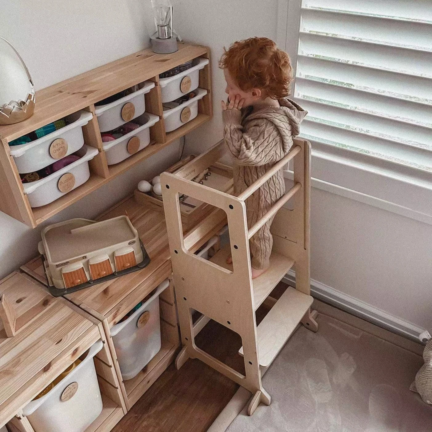 My Duckling Adjustable Learning Tower 2 In 1 – Natural 11 My Duckling Adjustable Learning Tower 2 In 1 – Natural - Image 9