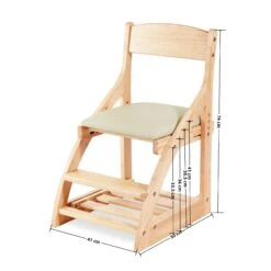 My Duckling Montessori Kids Height Adjustable Dining Chair - Off White -Children Toy Store 2025 04 17 161026 677