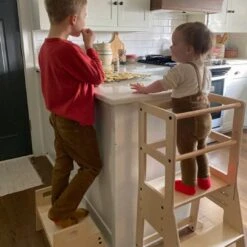 My Duckling Adjustable Learning Tower With Stool –Natural -Children Toy Store 20250102114958 6855b346 639f 4566 8012 c50edf9083d1