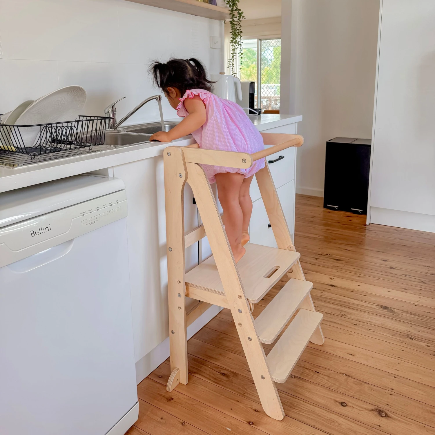 Toypark Folding Learning Tower - Natural 5 Toypark Folding Learning Tower - Natural - Image 3