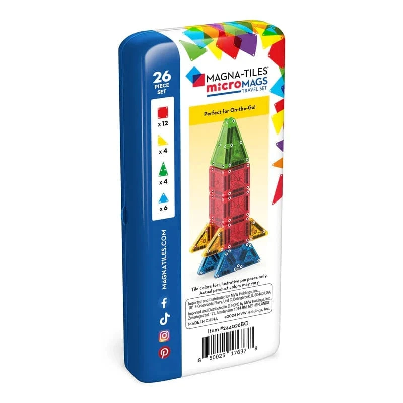 MAGNA-TILES - MicroMAGS Travel Set - 26 Piece Set 10 MAGNA-TILES - MicroMAGS Travel Set - 26 Piece Set - Image 8