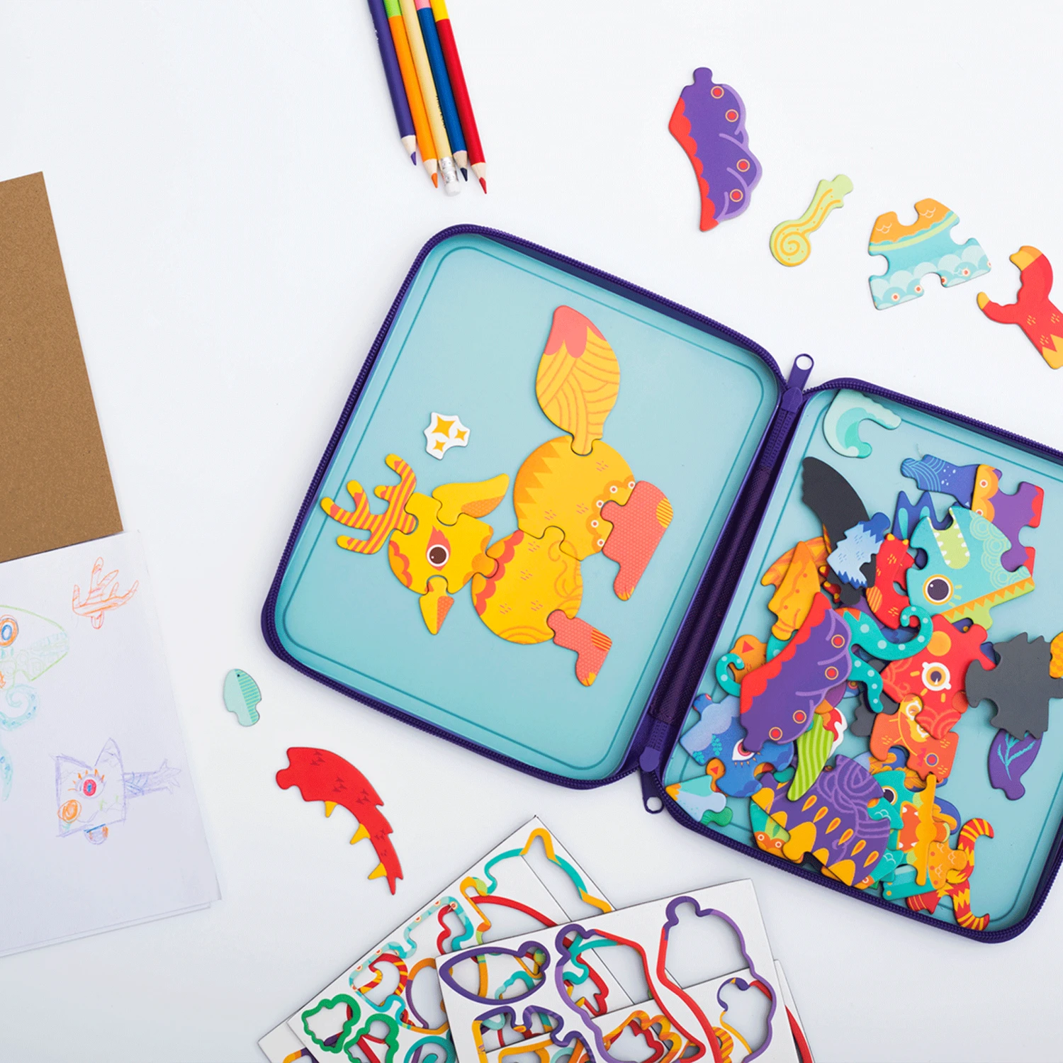 MierEdu Puzzle & Draw Magnetic Kit - Crazy Monsters 6 MierEdu Puzzle & Draw Magnetic Kit - Crazy Monsters - Image 4