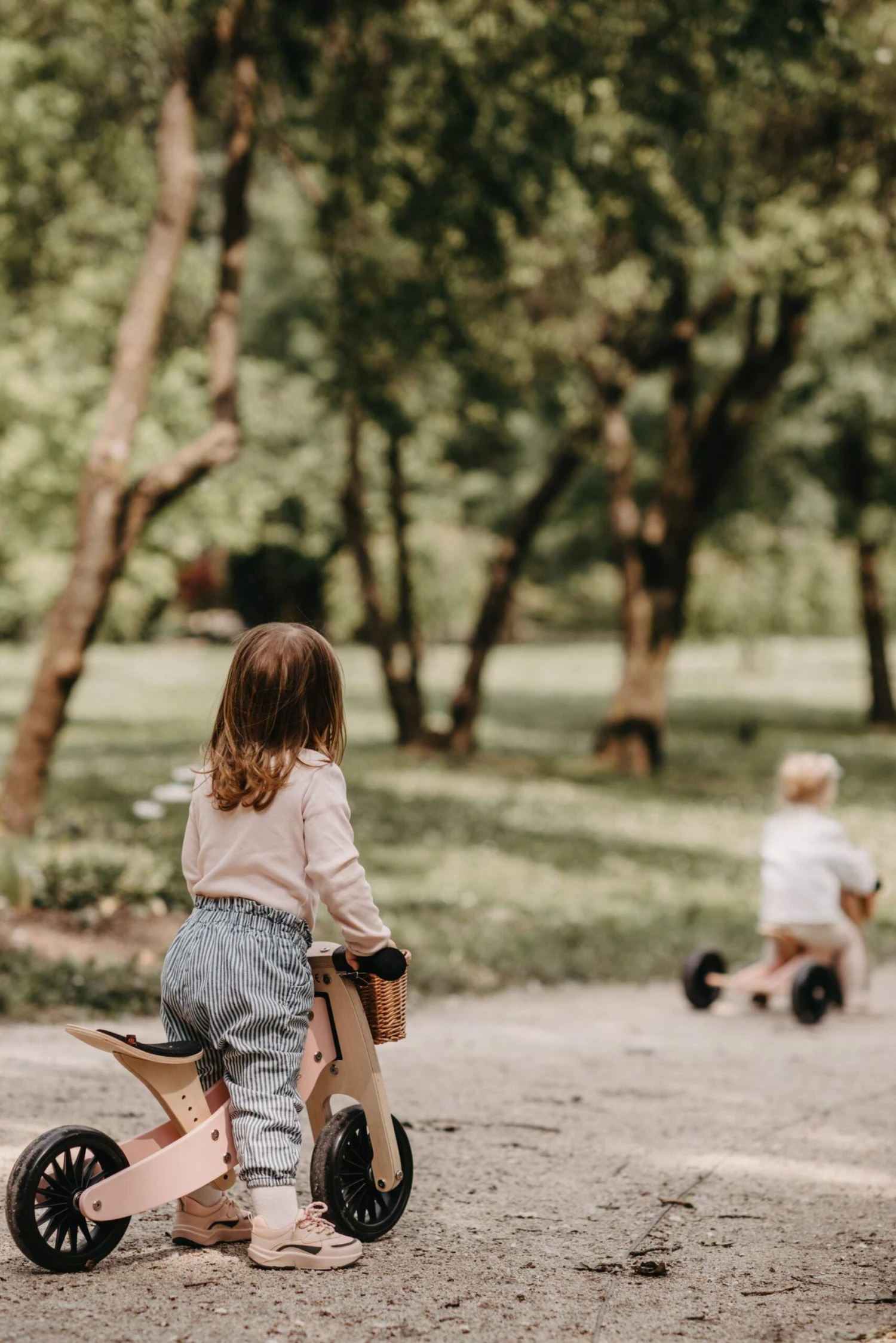 Kinderfeets 2-IN-1 Tiny Tot Plus Tricycle & Balance Bike-Rose 5 Kinderfeets 2-IN-1 Tiny Tot Plus Tricycle & Balance Bike-Rose - Image 3