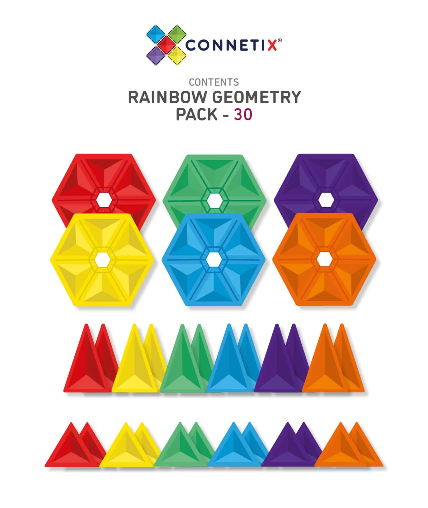 Connetix Tiles 30 Piece Geometry Pack 14 Connetix Tiles 30 Piece Geometry Pack - Image 12