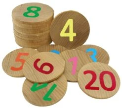 Freckled Frog Numbers 1-20 Wooden Matching Pairs -Children Toy Store 3005 HR transparentbg 1