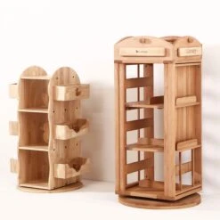 My Duckling Rotating Solid Wood Bookcase - London -Children Toy Store 3201670802073 .pic hd