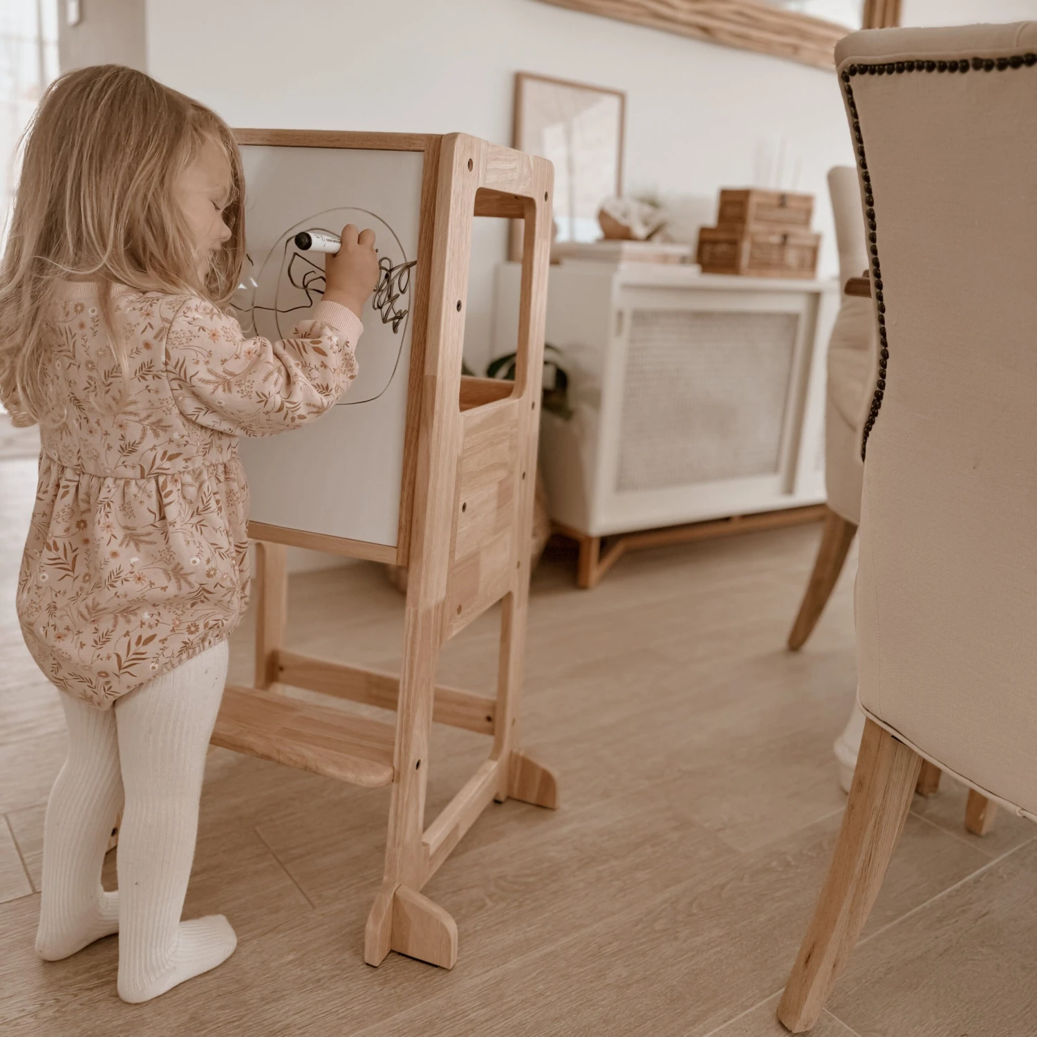 My Duckling Solid Wood Adjustable Learning Tower 2in1 - Deluxe 7 My Duckling Solid Wood Adjustable Learning Tower 2in1 - Deluxe - Image 5