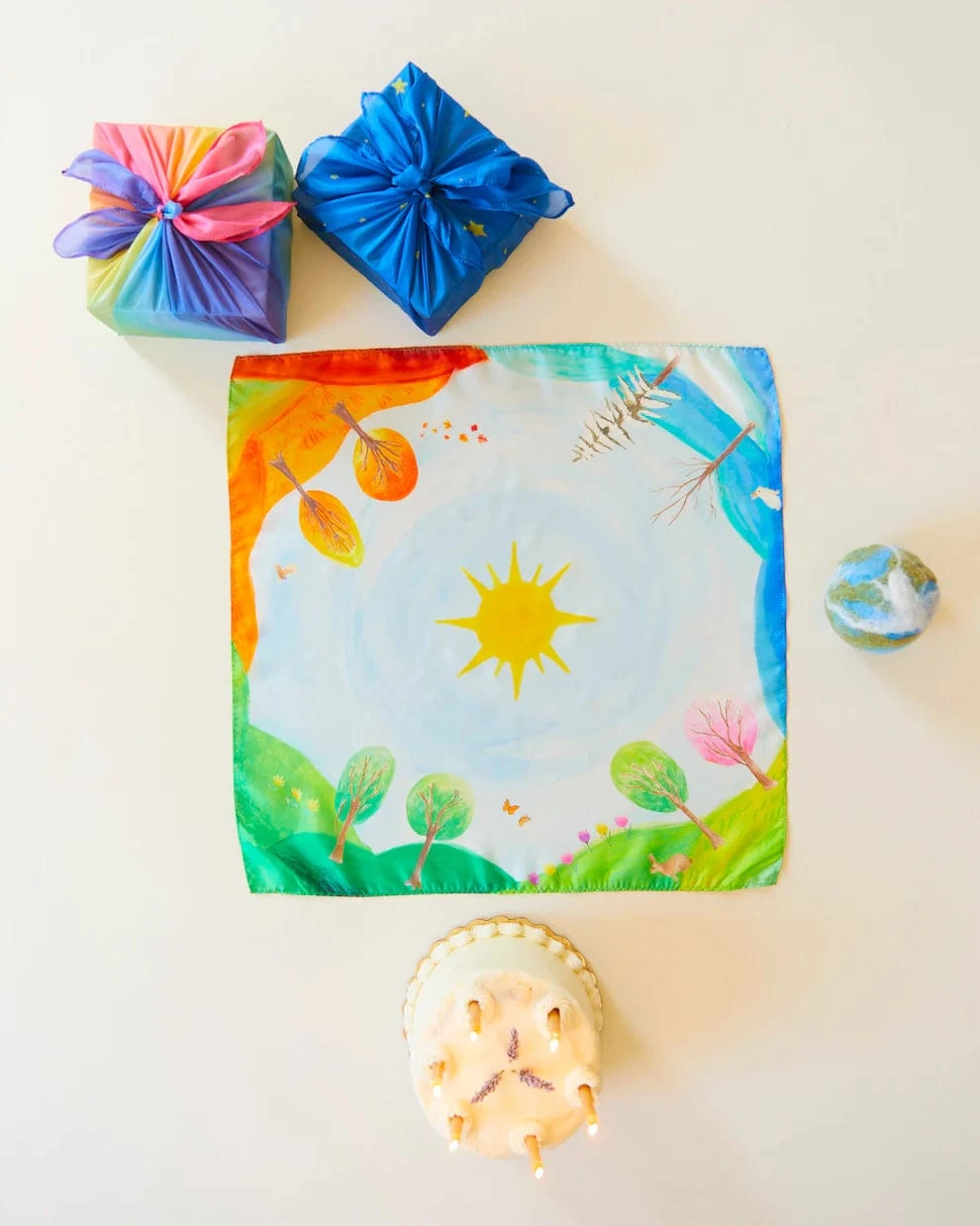 Sarah's Silks Mini Around The Year Playsilk 6 Sarah's Silks Mini Around The Year Playsilk - Image 4