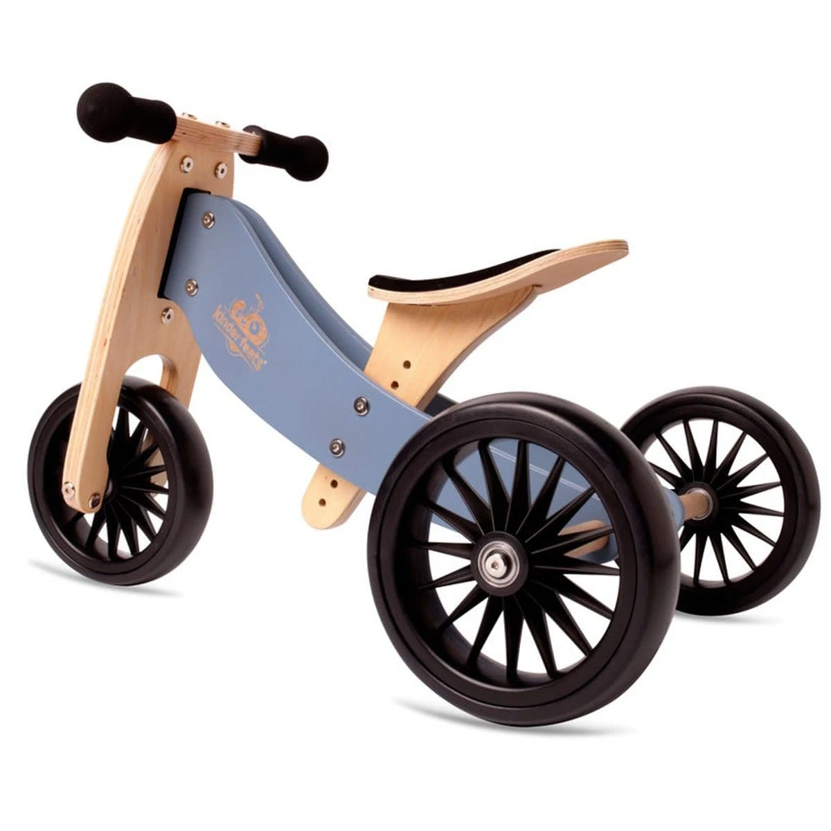 Kinderfeets 2-In-1 Tiny Tot Plus Tricycle/ Balance Bike - Slate Blue 3 Kinderfeets 2-In-1 Tiny Tot Plus Tricycle/ Balance Bike - Slate Blue