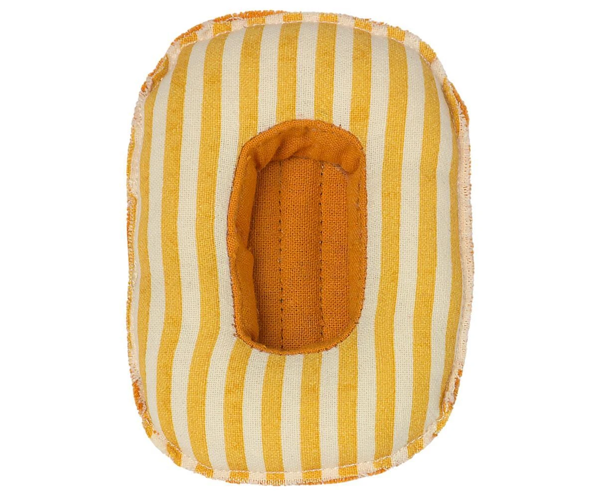 Maileg Rubber Boat Small Mouse Yellow Stripe 4 Maileg Rubber Boat Small Mouse Yellow Stripe - Image 2