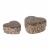 Maileg Metal Heart Box Set Ocher-heather 2pk -Children Toy Store 5019460200