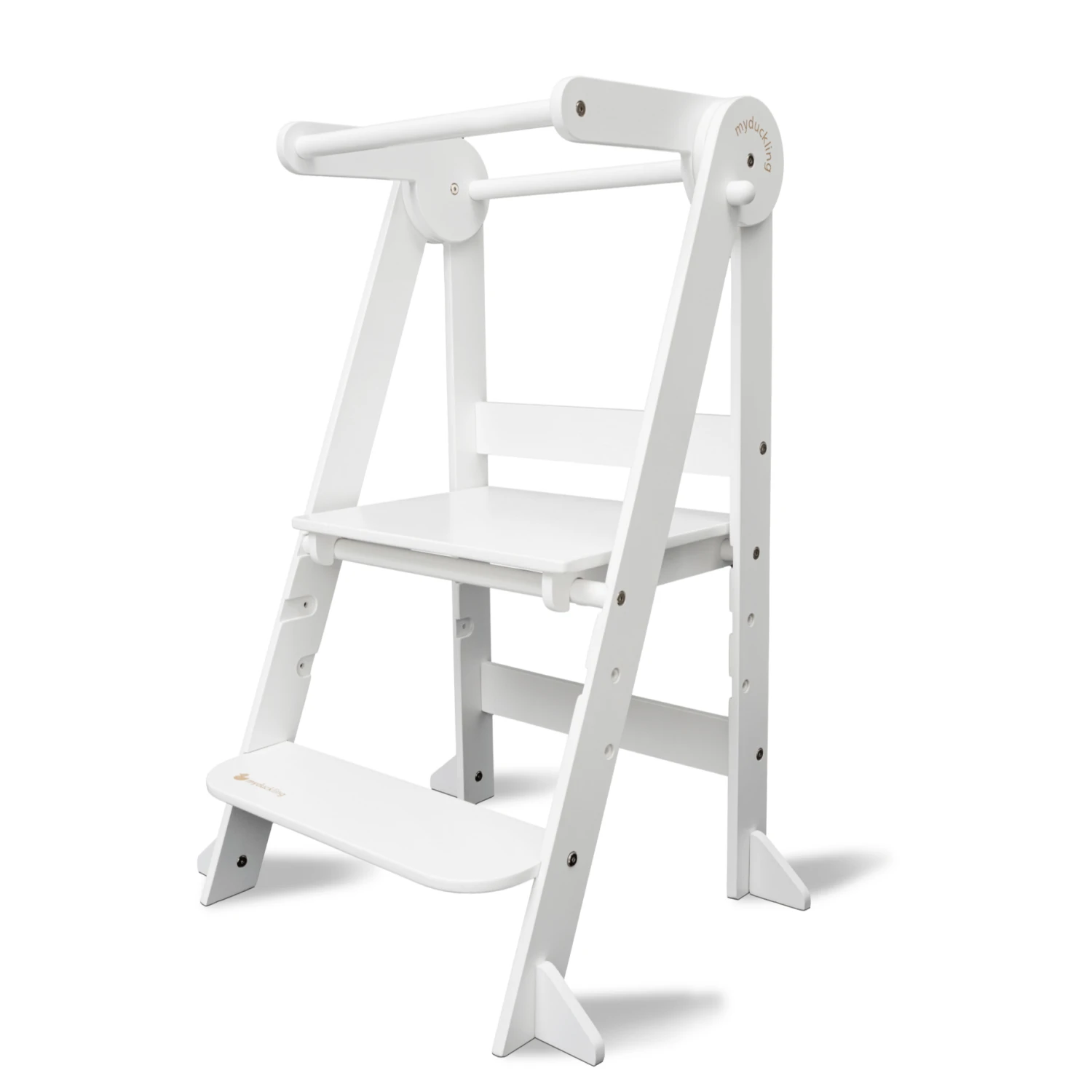 My Duckling Deluxe Folding Adjustable Learning Tower - White 4 My Duckling Deluxe Folding Adjustable Learning Tower - White - Image 2