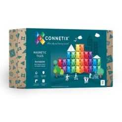 Connetix Tiles Rainbow Rectangle Pack 18 Piece