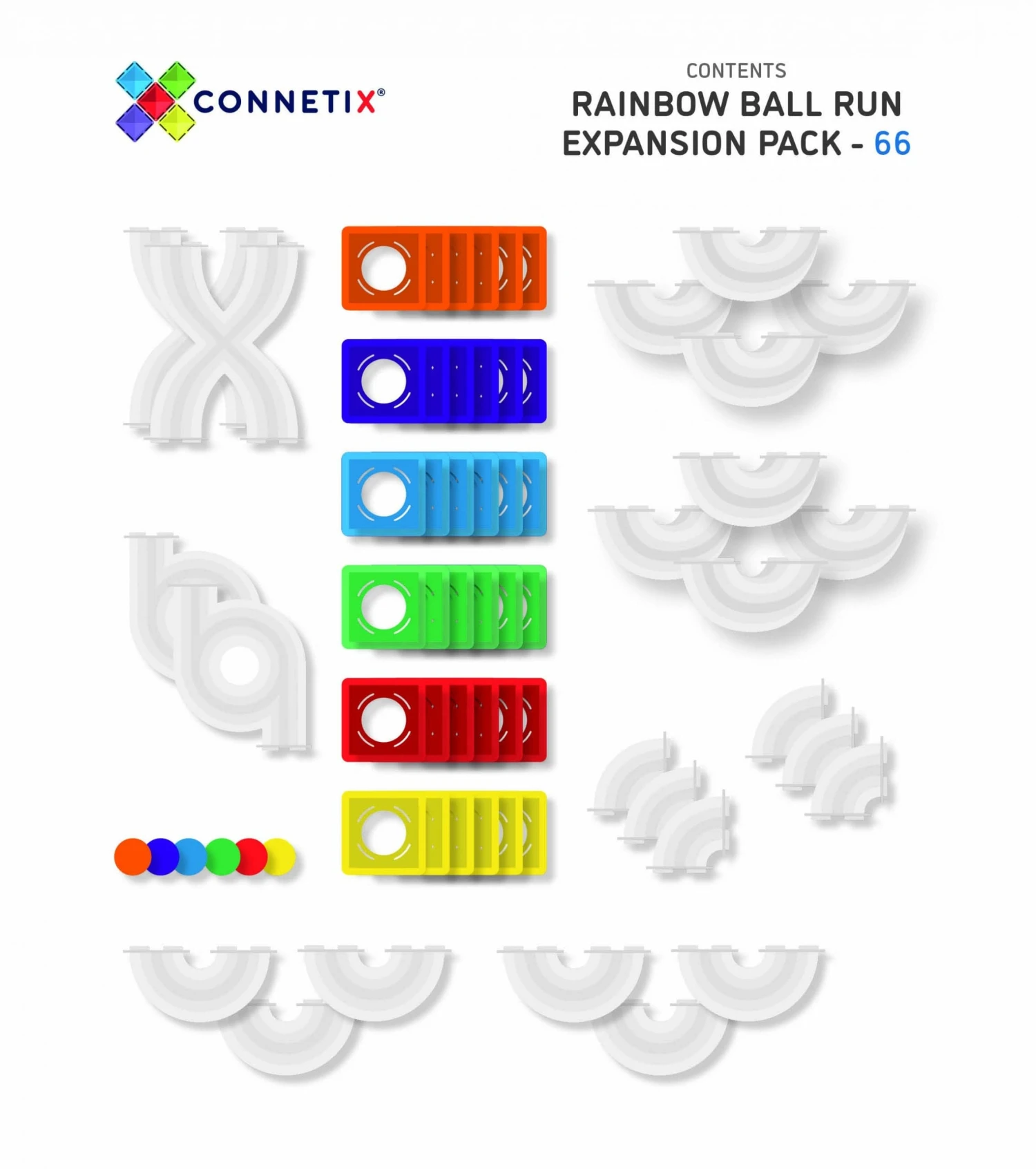 Connetix Tiles 66 Piece Ball Run Expansion Pack 10 Connetix Tiles 66 Piece Ball Run Expansion Pack - Image 8