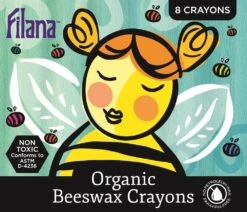 Filana Organic Beeswax Crayons, 8 Standard Sticks With Brown/black -Children Toy Store 8BoxFront cropped 0386c1d5 59f8 4bb5 a7a8 b79bf2784e77