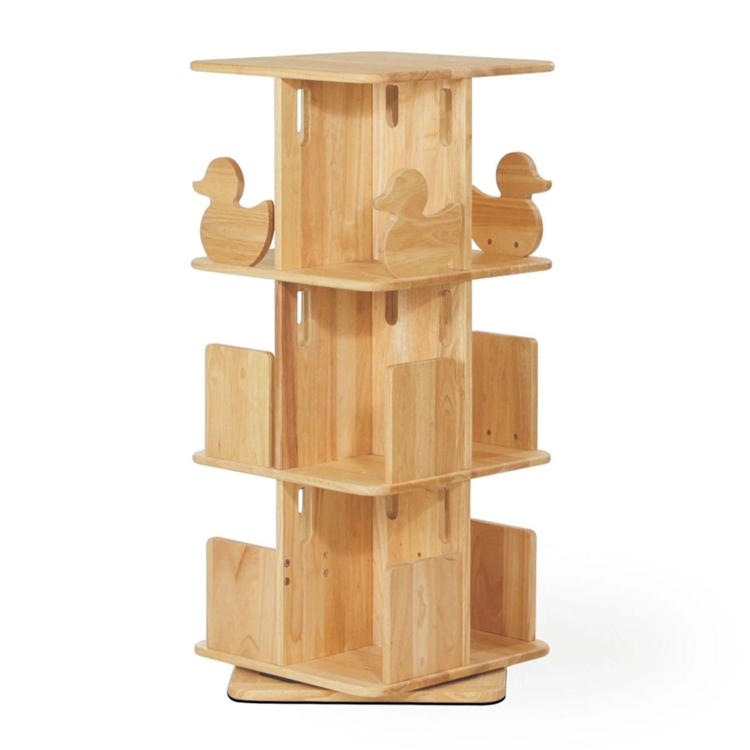 My Duckling Montessori Rotating Bookcase - Natural 4 My Duckling Montessori Rotating Bookcase - Natural - Image 2