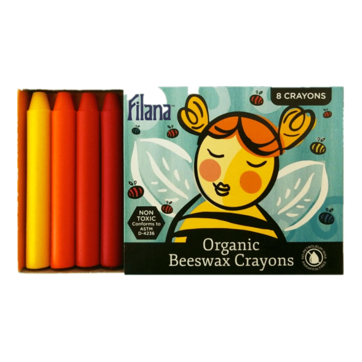 Filana Organic Beeswax Crayons, 8 Rainbow Sticks 3 Filana Organic Beeswax Crayons, 8 Rainbow Sticks