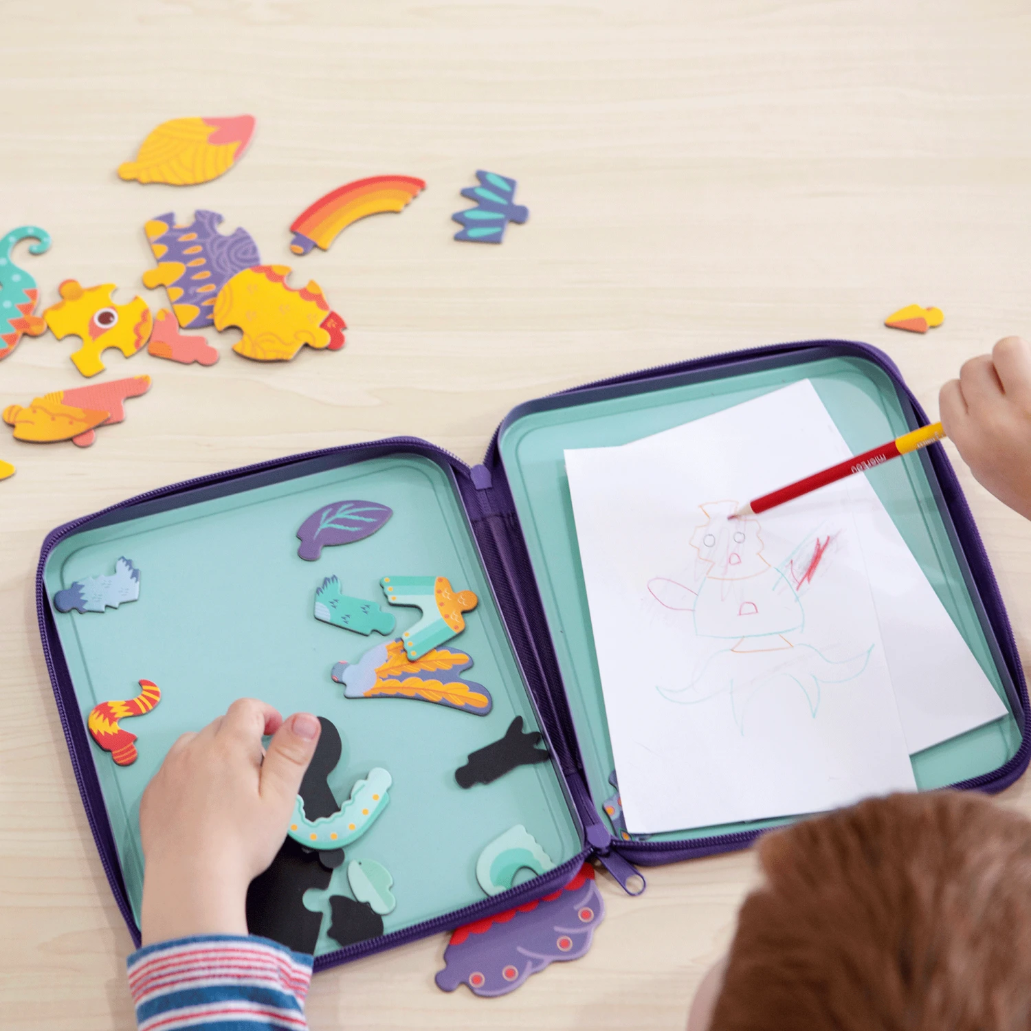 MierEdu Puzzle & Draw Magnetic Kit - Crazy Monsters 4 MierEdu Puzzle & Draw Magnetic Kit - Crazy Monsters - Image 2