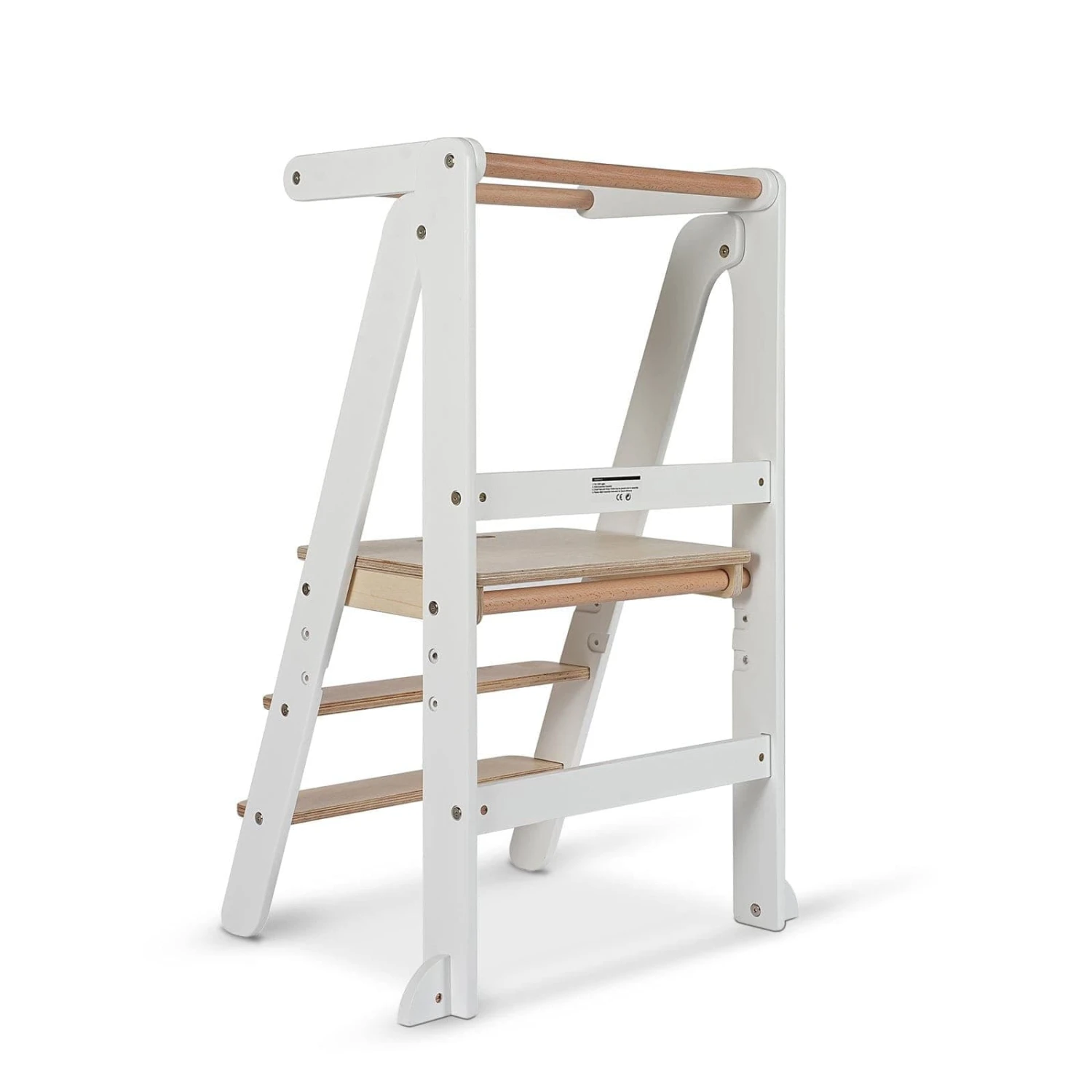 Toypark Folding Learning Tower - White/Natural 5 Toypark Folding Learning Tower - White/Natural - Image 3
