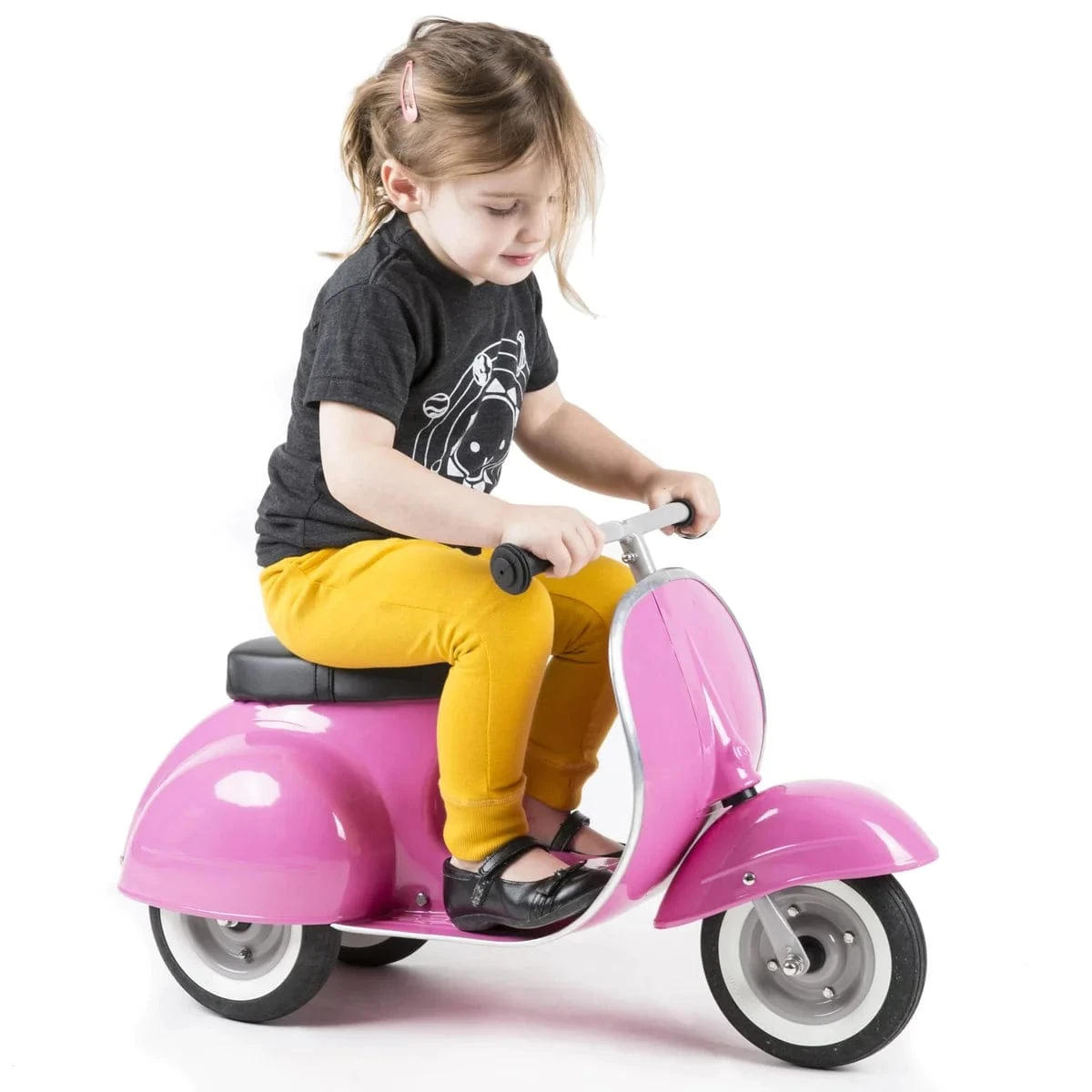 Ambosstoys Primo Classic Pink Ride-On (Leather Seat) 3 Ambosstoys Primo Classic Pink Ride-On (Leather Seat)