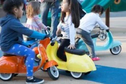 Ambosstoys Primo Classic Yellow Ride-On (Leather Seat) -Children Toy Store Ambosstoys PRIMO in Action 12 1200x 20d059ba 2ed8 4969 8b2f 85f384147427