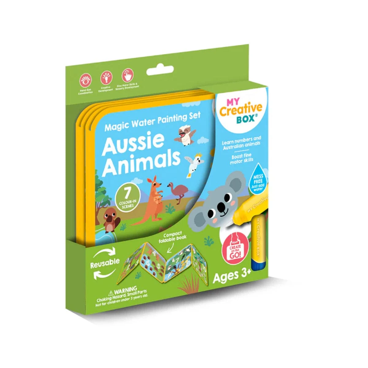 My Creative Box Aussie Animals Magic Water Painting Set 4 My Creative Box Aussie Animals Magic Water Painting Set - Image 2